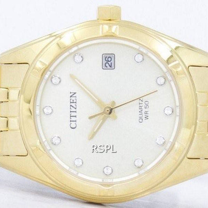 Montre Citizen analogique Quartz diamant Accent EU6052 - 53P féminin