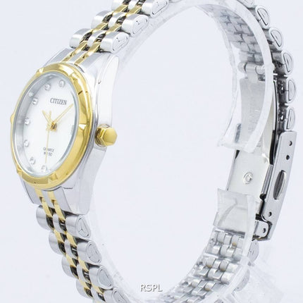 Montre femme Citizen analogue quartz Diamond accent EU6054-58D