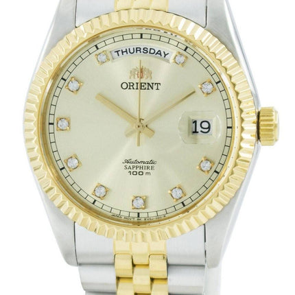 Orienter le Leader « Président » automatique Sapphire Crystal Accent FEV0J002CY EV0J002C montre homme