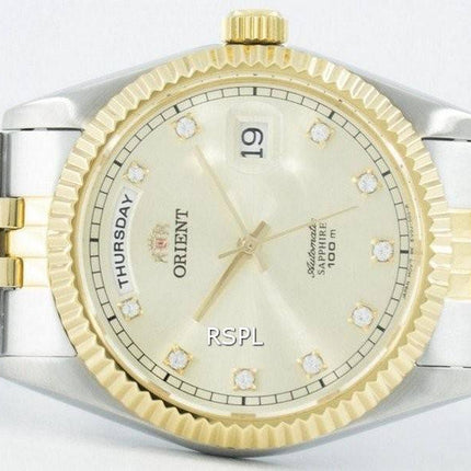 Orienter le Leader « Président » automatique Sapphire Crystal Accent FEV0J002CY EV0J002C montre homme