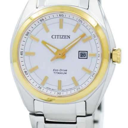 Montre Citizen Eco-Drive titane EW2214-52 a féminin