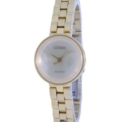 Montre Citizen Ambiluna Champagne Cadran Or Acier Inoxydable Eco-Drive EW5502-51P pour Femme