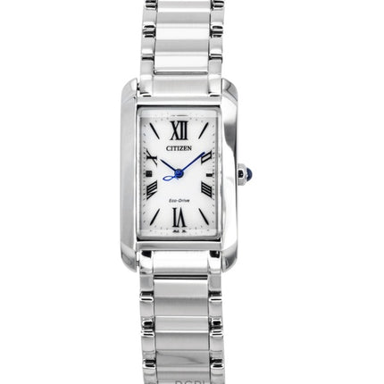 Montre Citizen L Eco-Drive EW5620-55A pour femme, cadran argenté, acier inoxydable