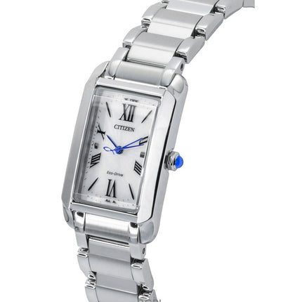 Montre Citizen L Eco-Drive EW5620-55A pour femme, cadran argenté, acier inoxydable