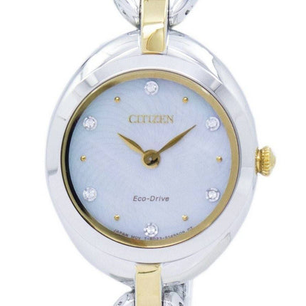 Montre Citizen Eco-Drive Silhouette diamant Accent EX1434 - 55d féminin