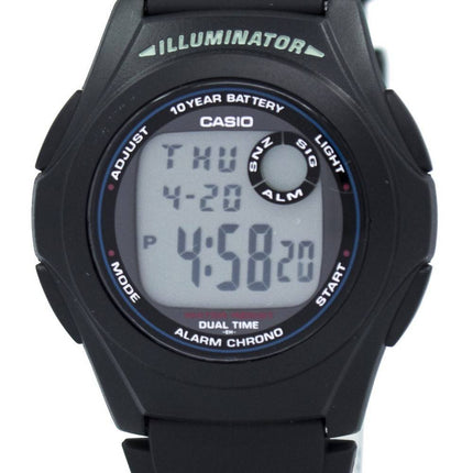 Casio G-Shock Illuminator heure double alarme Chrono F-200W-1 a montre homme