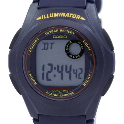 Montre Casio Illuminator heure double alarme Chrono F-200W-2ASDF F200W-2ASDF hommes