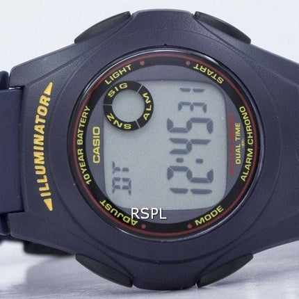 Montre Casio Illuminator heure double alarme Chrono F-200W-2ASDF F200W-2ASDF hommes