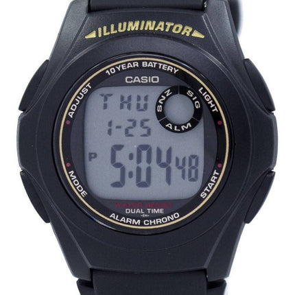 Montre Casio Illuminator heure double alarme Chrono F-200W-9ASDF F200W-9ASDF hommes