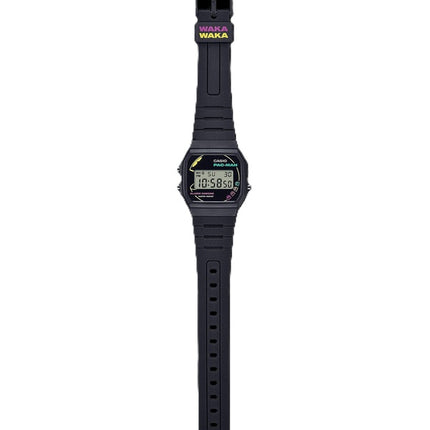Montre unisexe Casio Standard Digital PAC-MAN Collaboration avec bracelet en résine biosourcée F-91WPC-1A à quartz