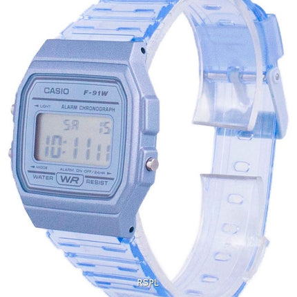 Montre unisexe Casio Youth Blue Resin Digital F-91WS-2 F91WS-2