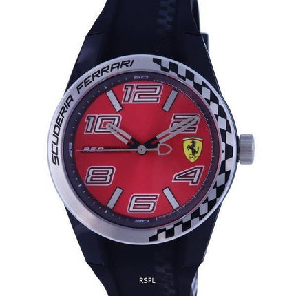 Ferrari Scuderia Redrev-T Silicone Cadran Rouge Quartz F0830335.G Montre Homme fr