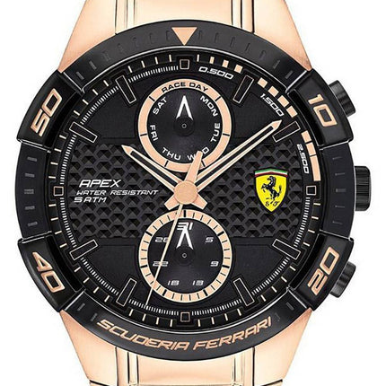 Montre homme Ferrari Scuderia Apex cadran noir quartz 0830640
