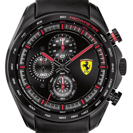 Montre homme Ferrari Scuderia Speedracer chronographe bracelet en cuir quartz 0830647
