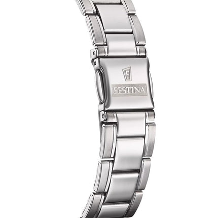 Montre Festina Classics en acier inoxydable avec cadran noir et quartz F20511-4 pour homme