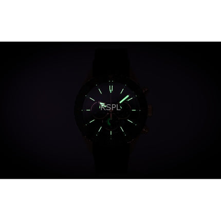 Montre chronographe Festina Ceramic pour homme, bracelet en caoutchouc, cadran noir, quartz, F20516-2, 100 m