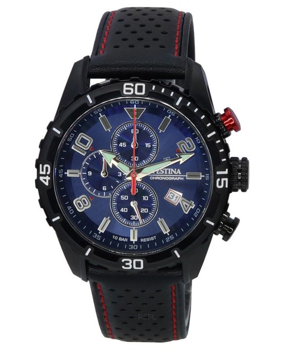 Festina Sport chronographe cadran bleu Quartz F20519-2 F205192 100M montre homme fr