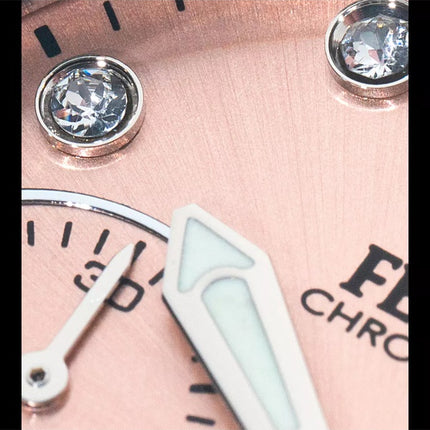 Montre chronographe Festina Boyfriend pour femme avec cadran rose et accents en cristal F20603-7 100 m