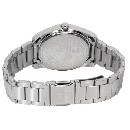 Montre femme Festina Boyfriend en acier inoxydable, cadran turquoise, mouvement à quartz F20622-P