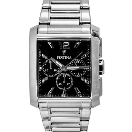 Montre Festina Chronographe Acier Inoxydable Cadran Noir Quartz F20635-4 Homme