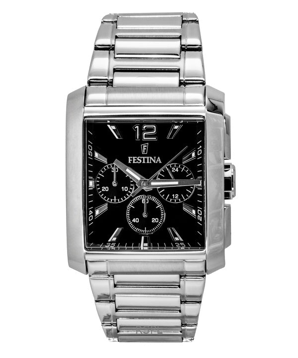 Montre Festina Chronographe Acier Inoxydable Cadran Noir Quartz F20635-4 Homme
