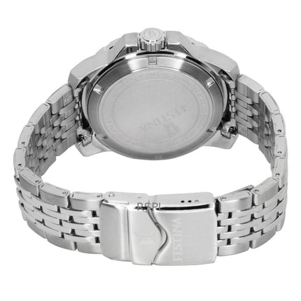 Montre de plongée Festina F20661-1 pour homme, acier inoxydable, cadran bleu, quartz, 200 m