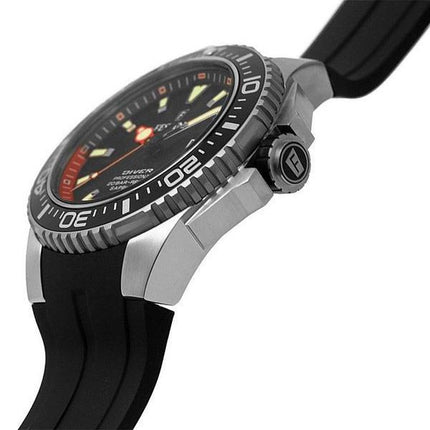 Montre Festina Diver avec bracelet en caoutchouc et cadran noir à quartz F20664-3 200M pour homme