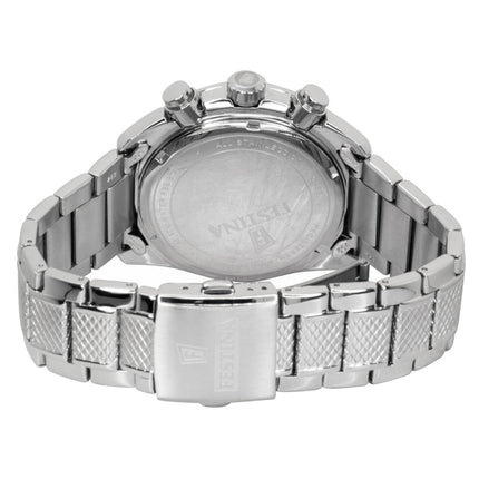 Montre homme Festina Timeless Chronograph, cadran bleu, acier inoxydable, quartz, référence F20668-5, étanche à 100 m