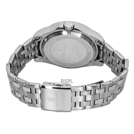 Montre homme Festina Titanium, cadran noir, quartz F20696-3, 100 m
