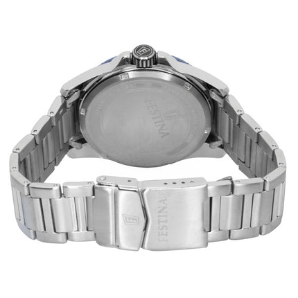 Montre homme Festina Titanium Analogique Cadran Bleu Quartz F20698-2 100M