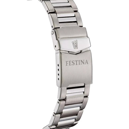 Montre Festina Titanium Cadran Noir Quartz F20698-4 100M Homme