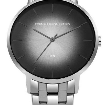 Montre FCUK Ã  cadran noir en acier inoxydable Ã  quartz FC1306BM pour homme