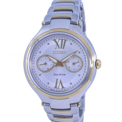 Montre Citizen Eco-Drive FD4005-57A en acier inoxydable avec cadran argenté pour femme
