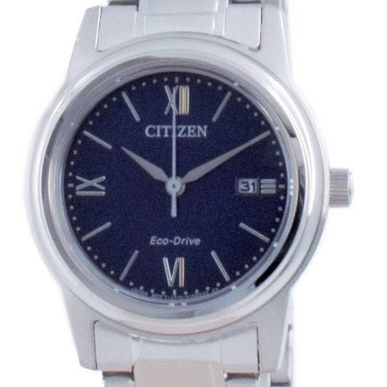 Montre Citizen Classic Blue Dial en acier inoxydable Eco-Drive FE1220-89L 100M pour femme
