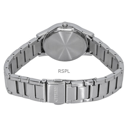 Montre Citizen Elegance pour femme, cadran bleu clair, acier inoxydable, Eco-Drive FE1241-71L