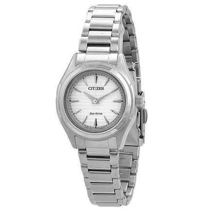 Montre pour femme Citizen Eco-Drive en acier inoxydable avec cadran argenté FE2110-81A 100M