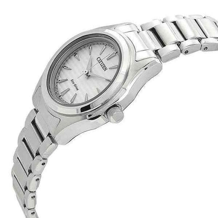 Montre pour femme Citizen Eco-Drive en acier inoxydable avec cadran argenté FE2110-81A 100M