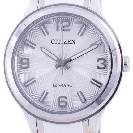 Montre Citizen Silver Dial en acier inoxydable Eco-Drive FE7071-84A 100M pour femme