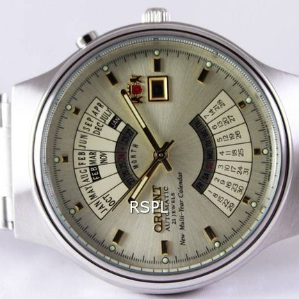 Orient Automatique 21 Joyaux pluriannuel de la Montre de Calendrier FEU00002CW hommes