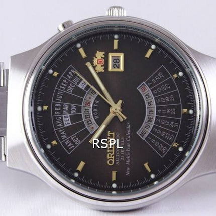 Orient Automatique 21 Joyaux pluriannuel de la Montre de Calendrier FEU00002TW hommes