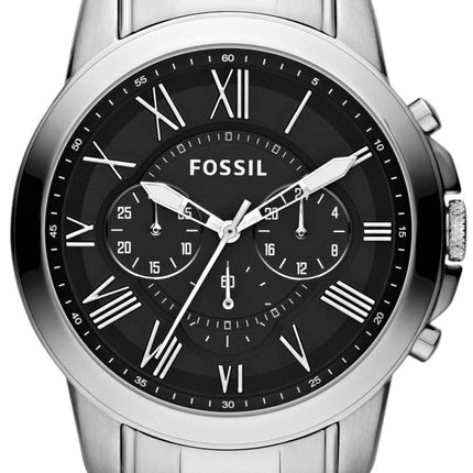 Accorder des fossiles montre chronographe cadran noir FS4736 masculin