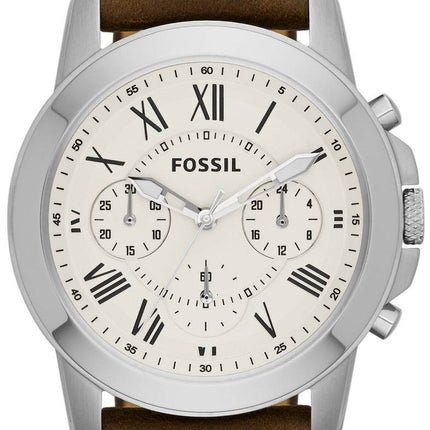 Accorder des fossiles montre chronographe en cuir marron bracelet FS4839 masculin