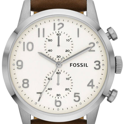 Citadin fossile Chronograph cuir marron FS4872 montre homme