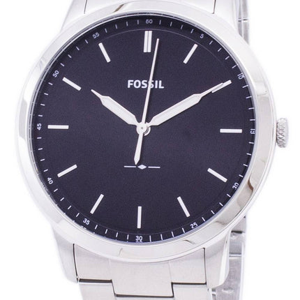 Fossiles du FS5307 de Quartz minimaliste Slim 3H montre homme