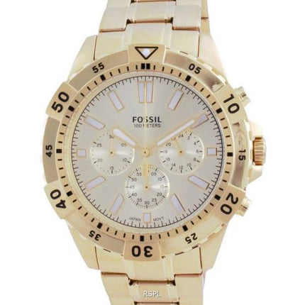 Montre homme Fossil Garrett FS5772 chronographe à quartz en acier inoxydable 100M reconditionnée