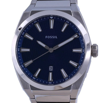 Montre Homme Fossil Everett Cadran Bleu Acier Inoxydable Quartz FS5822