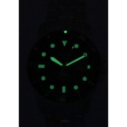 Montre pour homme Fossil Blue Dive Style en acier inoxydable avec cadran noir et quartz FS5952 100M