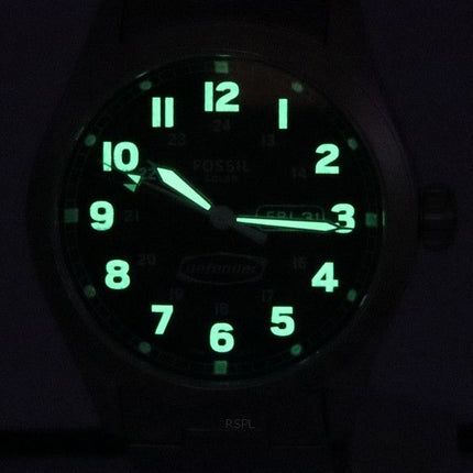 Montre pour homme Fossil Defender à  énergie solaire en acier inoxydable avec cadran noir FS5976 100M