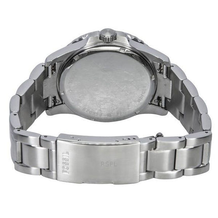 Montre pour homme Fossil Blue Dive en acier inoxydable avec cadran bleu et quartz FS6029 100M