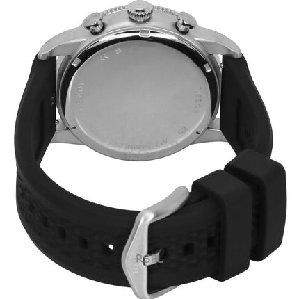 Montre chronographe Fossil Sport Tourer pour homme, bracelet en cuir, cadran blanc, quartz, FS6087